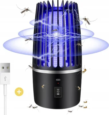 Zdjęcie produktu dla Taiso Lampa Owadobójcza Uv 2W1 Akumulator 4000Mah Do Domu I Ogrodu