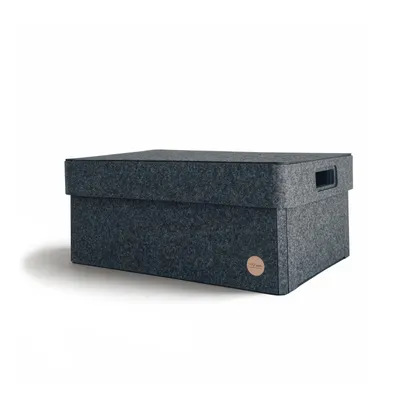 Produktbild von Aufbewahrungsbox CLASSIC Filz 32 x 24 x 20 cm mit Deckel in anthrazit meliert