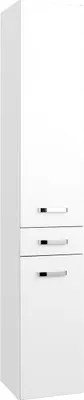 Produktbild von Seitenschrank Hochschrank Badschrank Badhochschrank Badmöbel weiß "Bologna I"
