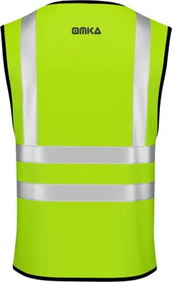 Produktbild von 12x Warnweste Sicherheitsweste Auto Sicherheitswarnweste Pannenweste, Farbe:Neon Grün, Größe:L