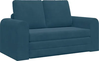 Produktbild von vidaXL Schlafsofa Blau 148 x 71 x 83 cm Samt