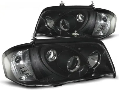 Produktbild von Klarglas Scheinwerfer passend für Mercedes Benz C-Klasse W202 93-00 schwarz