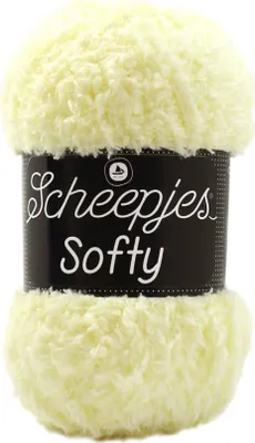 A ball of yellow yarn with a black label.