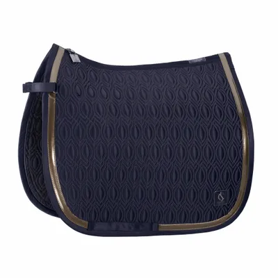Produktbild von Eskadron Classic Sports Schabracke " MATTGLOSS CONTRAST " Form - Dressur Farbe - navy