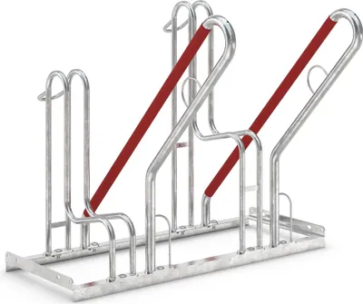 Produktbild von Fahrradständer mit Anlehnbügel 4502 XBF | 2 Räder einseitig | RA 500mm