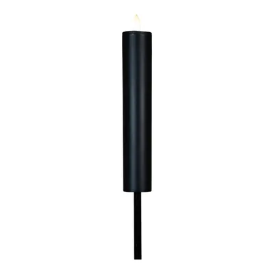 Produktbild von Coen Bakker Solarfackel Gartenfackel schwarz 3D Flamme Lichtsensor warmweiß 4x90cm