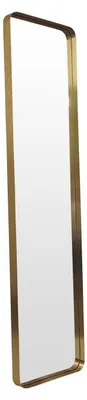 Produktbild von TONDO rechteckiger Spiegel 60x160 cm mit Gold gebürstetem Aluminiumrahmen