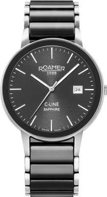 Produktbild von Damen- und Herrenuhr ROAMER 997833 41 85 20 schwarz klassisch schmuckhaft.