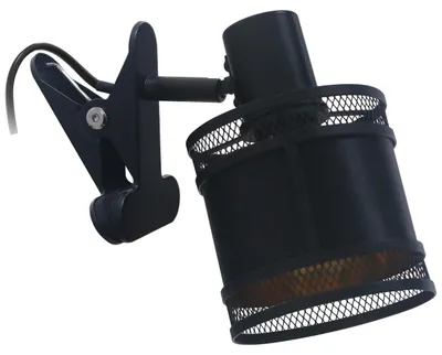 Produktbild von REV Klemmlampe im Vintage-Look, E14 Fassung, IP20, schwenkbar, schwarz