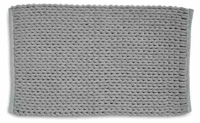Produktbild von Badteppich, Badematte, 100 x 60 cm, Grau, Recyceltes Polyester, Baumwolle - Kela | Masha