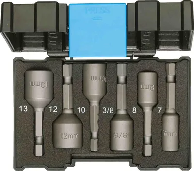 Produktbild von GEDORE 666-006 Bit-Box Steckschlüssel Maschinenaufnahme 6-teilig, 2993244