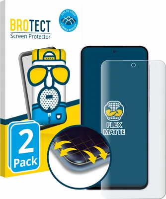 Produktbild von 2x BROTECT Fullscreen Schutzfolie für Samsung Galaxy A56 5G Displayschutz Folie Fullcover Matt Entspiegelungsfolie