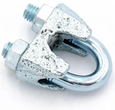 Obrázek produktu pro Pozinkovaná kabelová svorka Ø 4/5 mm, pozinkovaná, 4-5 mm