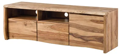 Immagine prodotto di MASSIVMOEBEL24 | PURE SHEESHAM #123 Mobile TV in legno di sheesham - laccato-sabbiato / naturale 178x48x58