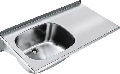 Obrázok produktu pre Viacúčelové umývadlo KWC AR, SIRIUS, nerezová oceľ, 1000x230x500 mm, polička vpravo