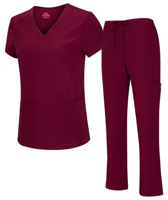 Produktbild von Natural Uniforms Women's Cool Stretch V-Neck Cargo Top and Pant Set 8400-9400 (B