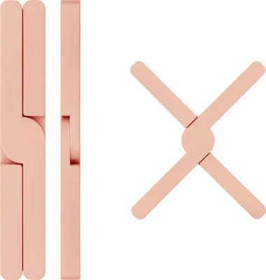 Immagine prodotto di Sottopentola Krumble - Sottopentola pieghevole in silicone - Portapentole - Pentole e padelle - Accessori per pentole - Lavabile in lavastoviglie - Antiscivolo - Pieghevole - Resistente al calore - 22 cm x 3,5 cm (lxw) - Rosa chiaro