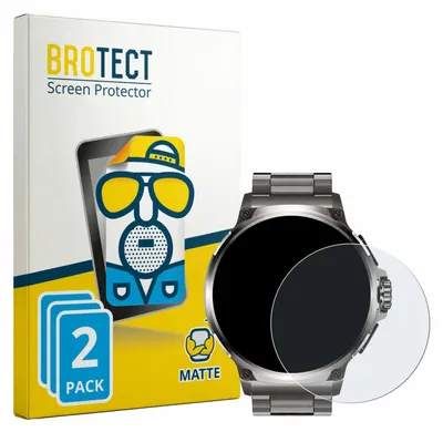 Produktbild von 2x BROTECT Schutzfolie für Fosmet Smartwatch 1.92" Displayschutz Displayschutzfolie Folie Matt Entspiegelungsfolie