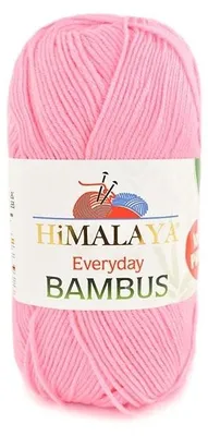 Obrázek produktu pro Vlna Himalaya Everyday Bamboo 12, intenzivní růžová barva - pro pletení a háčkování