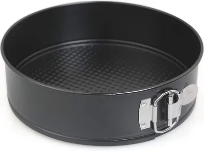 Image de Moule à charnière rond de 18 cm avec revêtement antiadhésif pour gâteaux et pâtisseries