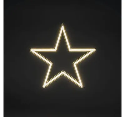 Obrázek produktu pro LED hvězda neonový efekt V 40 cm teplá bílá