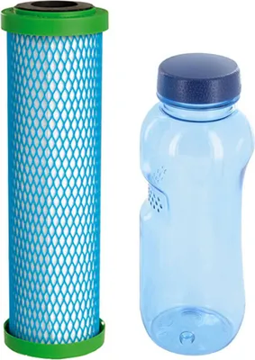 Produktbild von Filterpatrone EM Premium 5 Carbonit & Tritan Trinkflasche 0,5l BPA frei