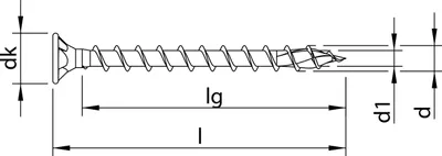 Produktbild von HECO-TOPIX-plus 3,5 x 25, Beschlagschraube, T-Drive, T-15, Vollgewinde, A3K, 1000 Stück