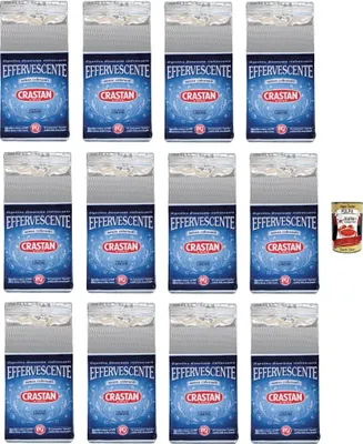 Produktbild von Crastan effervescente con succo Limone, Erfrischendes Verdauungs-Auflösen mit Zitronengeschmack 12x 150gr + Italian Gourmet polpa 400g