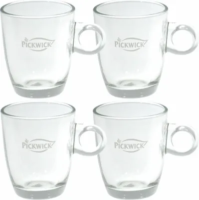 Produktbild von Pickwick Tee Glas, Teetasse, Tasse, Tee, Glas, small, 200 ml, 4er Pack