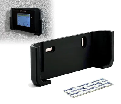 Produktbild von Wandhalterung für Netgear WLAN Router AirCard AC 810 Halterung Halter Wandhalter AC810 schwarz - selbstklebend