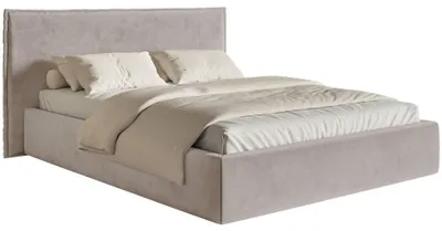 Image de Selsey Softie - Lit Tapissé 140×200 avec Tiroir de Lit et Sommier, Velours, Gris Marron