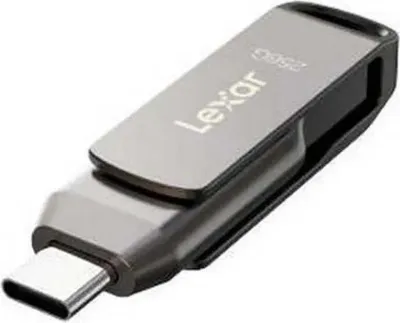 Produktbild von Lexar JumpDrive LJDD400256G-BNQNG, 256 GB, USB Typ-C, 3.2 Gen 1 (3.1 Gen 1), 130 MB/s, Schutzhülle, Grau