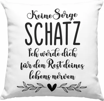 Produktbild von Trendation - Deko-Kissen mit Füllung 40x40 für Freundin Partner Geschenk Liebe Schatz Ich Liebe Dich Valentinstag Valentinstagsgeschenk (Blau)