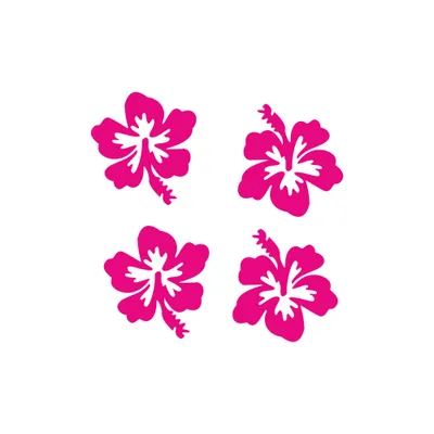 Obrázok produktu pre Fluorescenčná nálepka Flower Pink