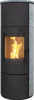 Produktbild von Thermia Kaminofen München XL Stahl schwarz Speckstein