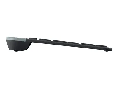 Zdjęcie produktu dla Logitech 920-009202, Pełnowymiarowy (100%), Bezprzewodowy, RF Wireless, QWERTY, Grafitowy, Dołączona myszka