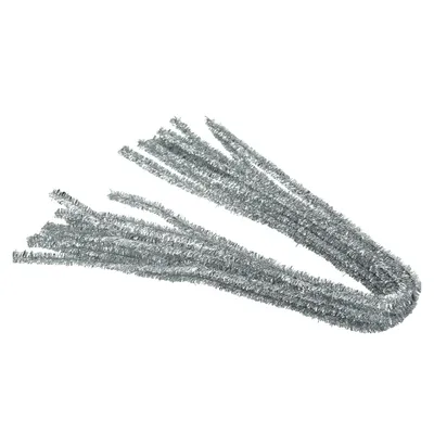 Produktbild von Meyco Chenilledraht Pfeiffenputzer in metallic silber 10 Stück