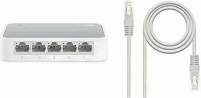 Produktbild von TP-Link 5-Port-10/100Mbit/s-Desktop-Switch, Managed, Fast Ethernet (10/100), Vollduplex