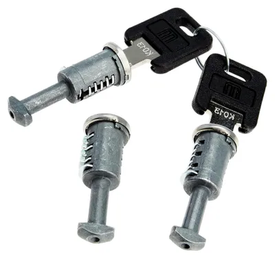 Produktbild von Schlossset für Tiger Dachreling silber
