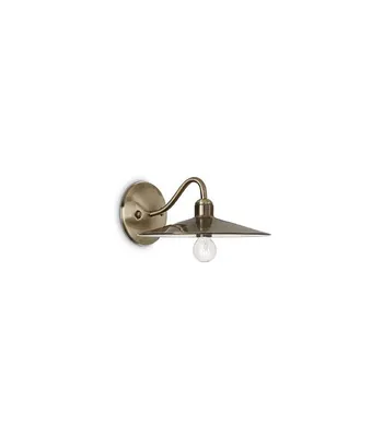 Produktbild von Rustic-Country Weinkeller Wandleuchte Metall brüniert Messing 1 Licht E14