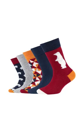 Produktbild von s.Oliver Socken 5er-Pack Originals mit Baumwolle Tiere mit tollen Motiven pomegranate 35-38