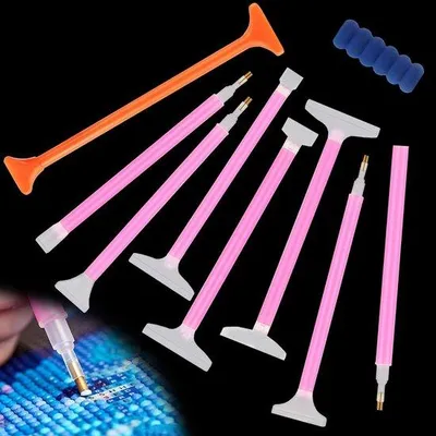 Zdjęcie produktu dla Zestaw 9 pisaków do malowania diamentowego 5D, tworzywo sztuczne, DIY, haft
