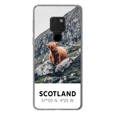 Produktbild von MuchoWow® Handyhülle Schutzhülle Hülle für Huawei P40 Lite Schottland - Schottische Highlander - Berge Silikon Softcase Handy Hülle - Handy