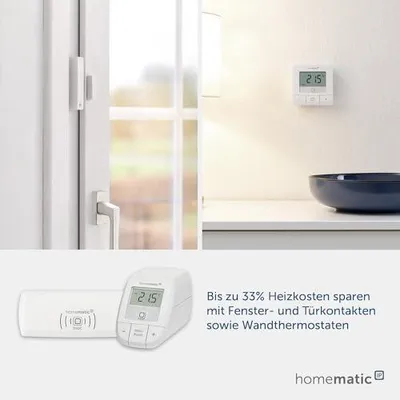 Produktbild von Homematic IP Smart Home Heizungs Starter Set Basic, digitale Heizungssteuerung mit Thermostat