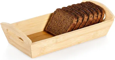 Produktbild von Vilde | Brotkörbchen - Bambus - 29x14x7,5 cm - Brotkorb - Frühstückskörbchen