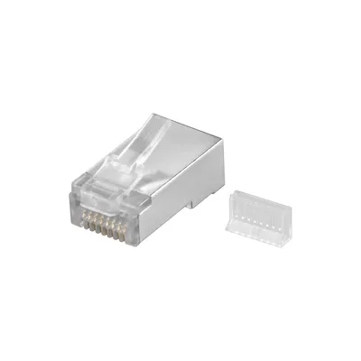 Obrázek produktu pro Goobay 68079, RJ45, Stříbrná, Samec, Přímý, Plast, Cat5