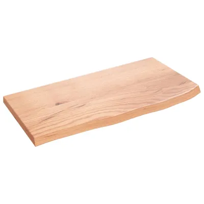 Produktbild von Wandregal Hellbraun 60x30x2 cm Massivholz Eiche Behandelt