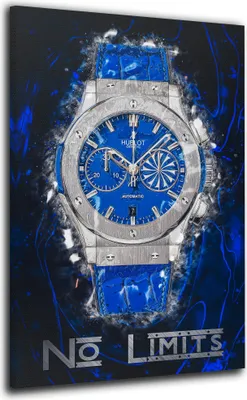 Produktbild von Uhr Motivation Rich Wandbild Leinwandbild Kunst XXL Deko: 80x120x2cm