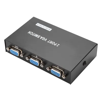Obrázok produktu pre Prepínač VGA, prepínač VGA, VGA 2 vstupy 1 výstup, prepínač VGA, prepínač monitorov VGA, rozdeľovač VGA