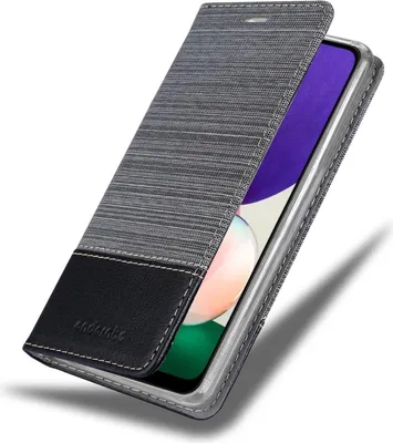 Zdjęcie produktu dla Etui ochronne Cadorabo do Samsung Galaxy A22 5G w kolorze szarym etui na telefon komórkowy pokrowiec na książkę